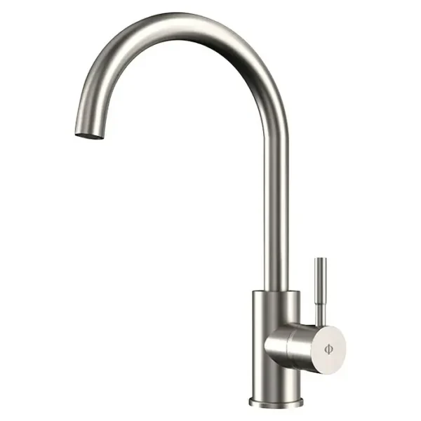 Grifo de cocina de acero inox cepillado ROUND ACERO