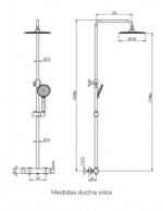Conjunto para ducha INVERTER R NÍQUEL CEPILLADO - Imagen 4