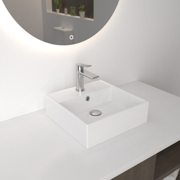 LAVABO CERÁMICO CUADRADO 9301
