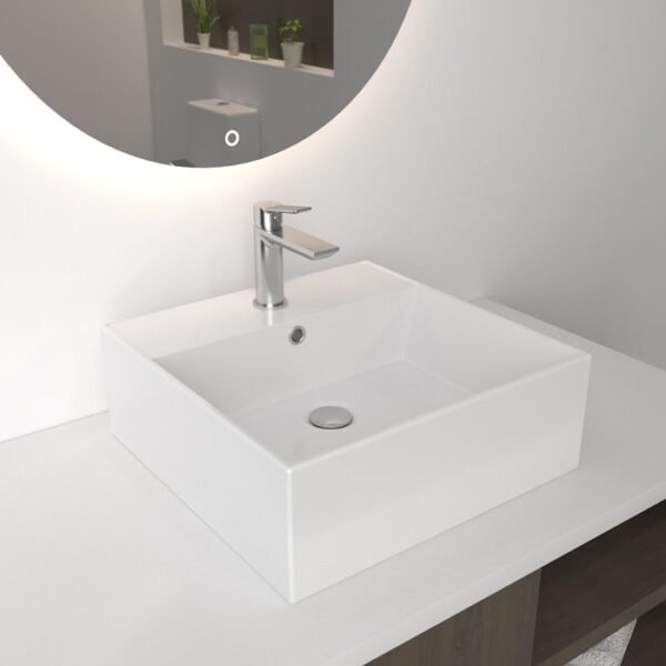 LAVABO CERÁMICO CUADRADO 9302
