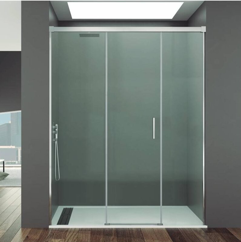B-e1764582871812.jpg Mampara ducha fijo + puerta + fijo BASIC - Imagen 1