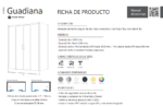 Mampara ducha angular 2 fijas + 2 correderas + Lateral Fijo GUADIANA - Imagen 3