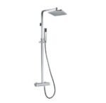 Conjunto de ducha termostático cuadrado QUADRA ELITE