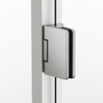 Mampara angular 2 puertas abatibles al vértice GLASS NÍQUEL - Imagen 2