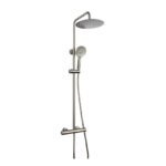 Conjunto de ducha termostático ROUND ELITE NÍQUEL PVD