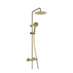 Conjunto de ducha termostático ROUND ELITE ORO PVD