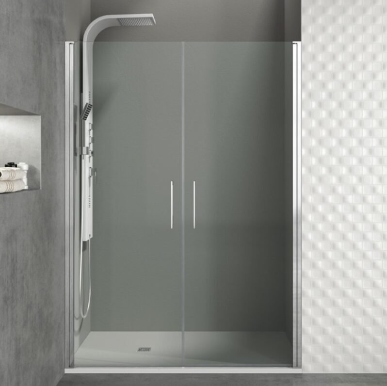 T-e1764756877824.jpg Mampara ducha frontal 2 puertas Abatibles OPEN - Imagen 1