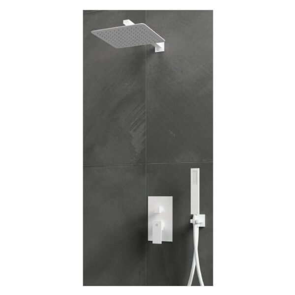 Conjunto de ducha empotrable monomando ORION BLANCO