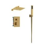 Conjunto de ducha empotrable termostático ORION ORO