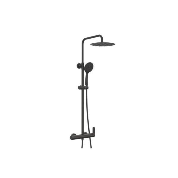 Conjunto de ducha INVERTER R + maneta CASSIO NEGRO