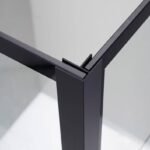 Mampara ducha fija SCREEN BLACK CHESS ANGULAR - Imagen 2