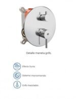 Grifería para ducha empotrada SIRIO CROMO - Imagen 2