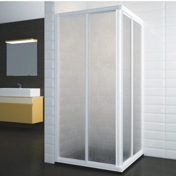 Mampara angular 2 Fijos + 2 Correderas acrílica VIENA