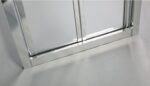 Mampara ducha frontal 2 puertas plegables + Lateral Fijo AKORD - Imagen 3