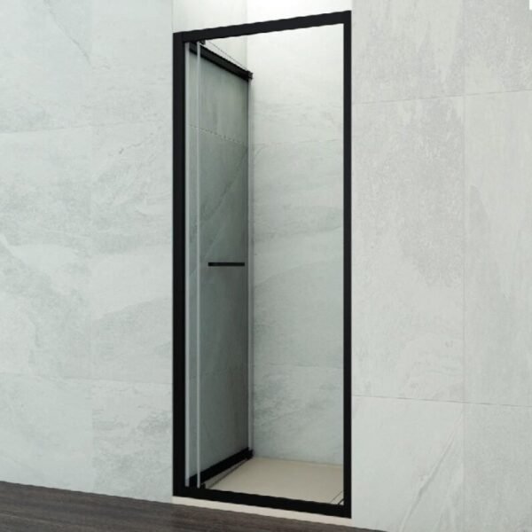 Mampara ducha frontal plegable SPAZIO COMBI A NEGRA