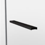 Mampara ducha frontal plegable + fijo SPAZIO COMBI B NEGRA + lateral fijo - Imagen 6