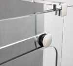 Mampara ducha INOX frontal fijo + corredera + lateral fijo VETRUM - Imagen 5