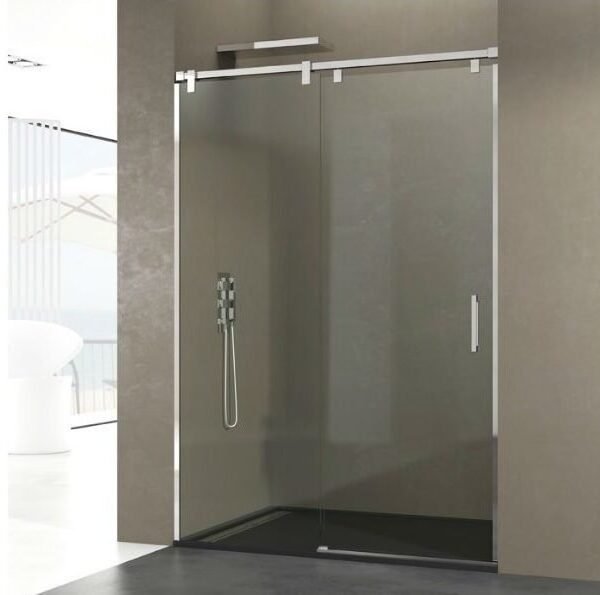 Mampara INOX fijo + corredera FUTURA