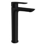 Grifo monomando lavabo caño alto CASSIO negro