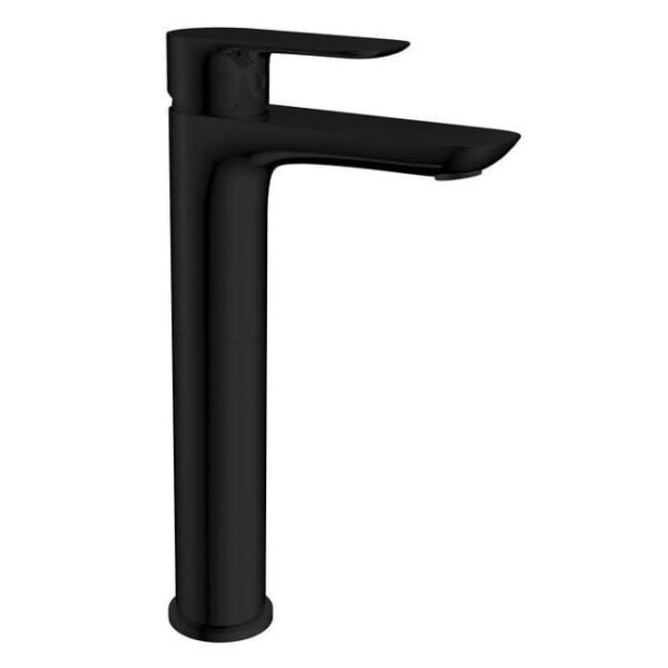 Grifo monomando lavabo caño alto CASSIO negro