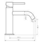 Grifo monomando para lavabo SIRIO - Imagen 3
