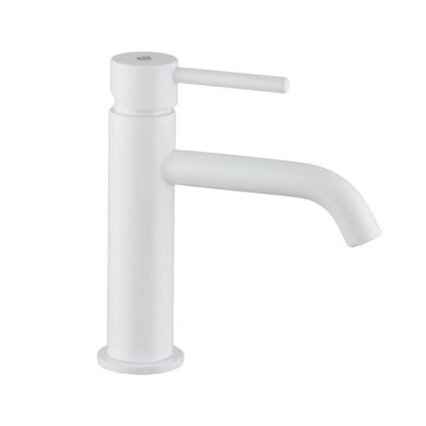 Grifo monomando para lavabo SIRIO blanco