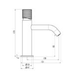 Grifo monomando para lavabo HELIOS Níquel - Imagen 3