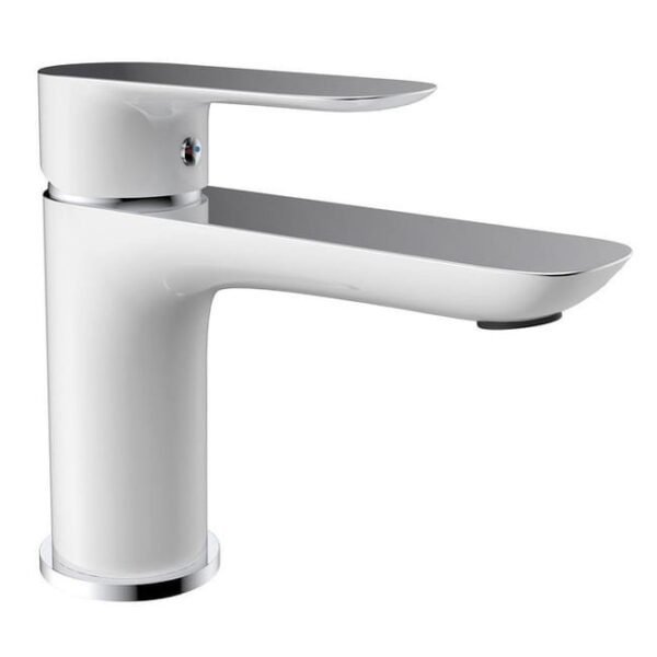 Grifo monomando lavabo CASSIO acabado BLANCO/CROMO