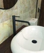 Grifo monomando lavabo caño alto MIO Negro - Imagen 2