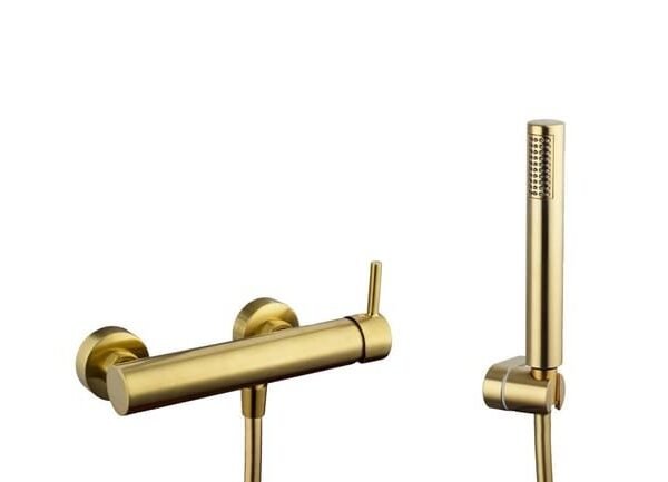 Grifo monomando para ducha SIRIO ORO CEPILLADO