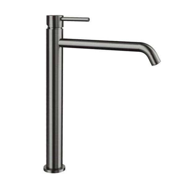 Grifo monomando para lavabo caño alto SIRIO TITANIO