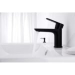 Grifo monomando de lavabo CASSIO negro mate - Imagen 2