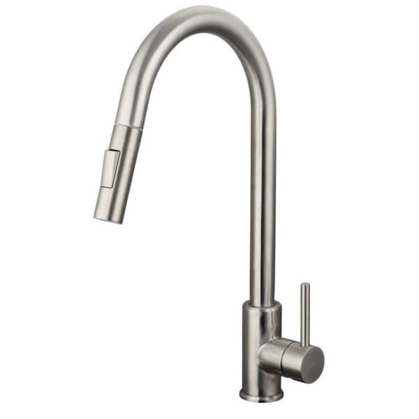 Grifo de cocina EXTRAIBLE ROUND ACERO