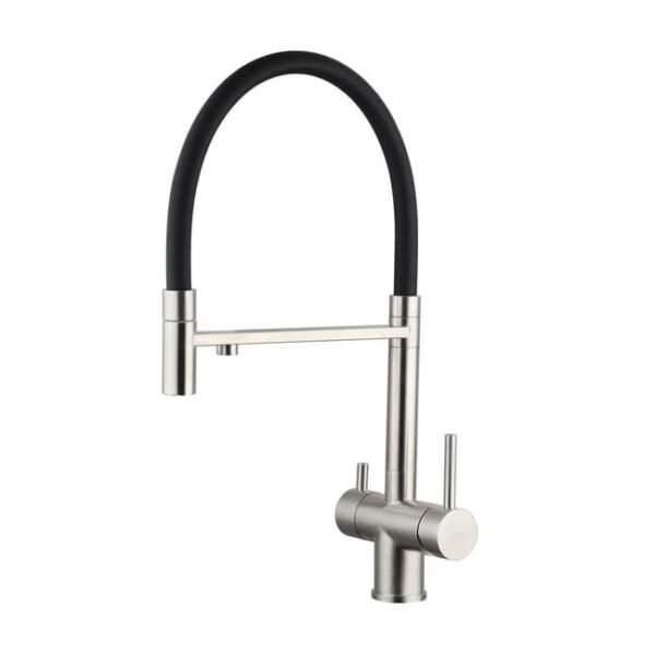 Grifo de cocina osmosis extraíble Acero/Negro