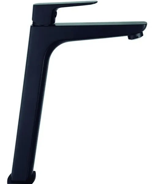 Grifo monomando lavabo caño alto MARRIOT negro mate