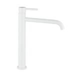 Grifo monomando para lavabo caño alto SIRIO blanco